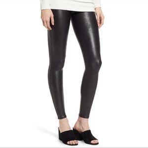 SPANX Black Faux Leather Leggings
